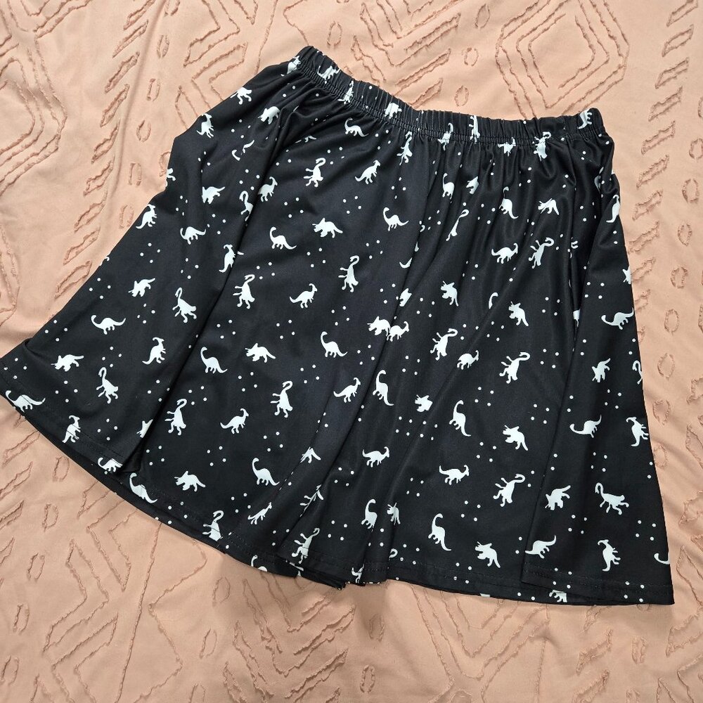 Fancyqube Dinosaur Skater Skirt SZ MD